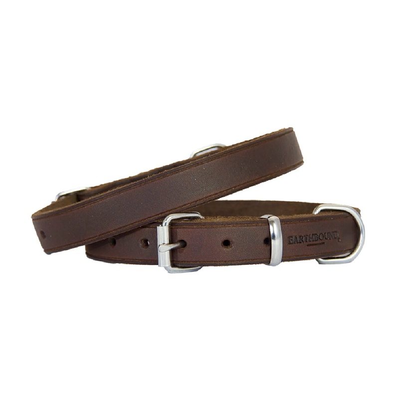 Earthbound Soft Country Leather Collar in Brown