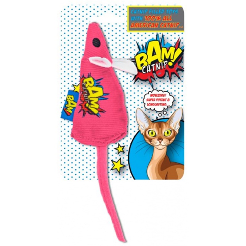 BAM Catnip Mouse Pink