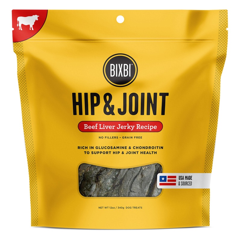 Bixbi Hip & Joint Jerky Beef Lung Dog Treats