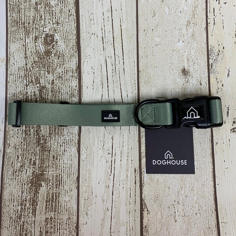 Everyday Comfort Dog Collar in Olive Green