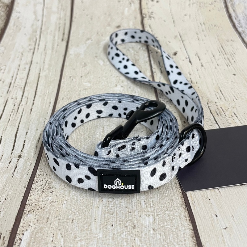 Everyday Comfort Dog Lead in Dalmatian Spot