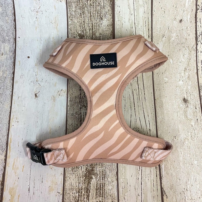 Everyday Comfort Harness in Nude Zebra Stripe