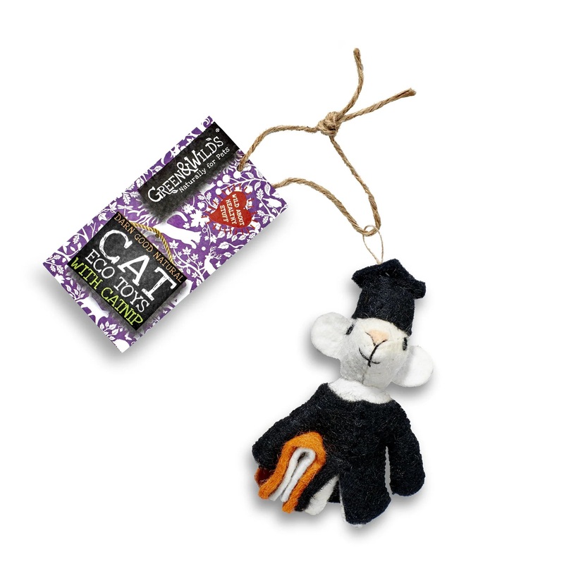 Green & Wilds Archibald Mouse Eco Cat Toy With Catnip