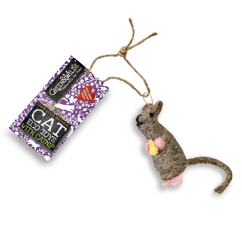 Green & Wilds Baby Belle Mouse Eco Cat Toy with Catnip