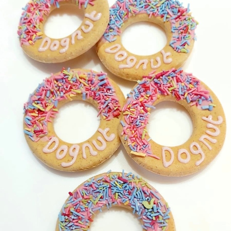 Handmade Iced Donut Biscuits for Dogs