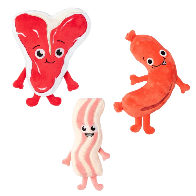 Meat Heads FuzzYard Dog Toys