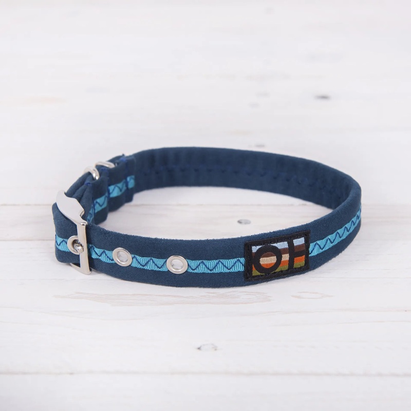 Navy Oscar and Hooch Dog Collar