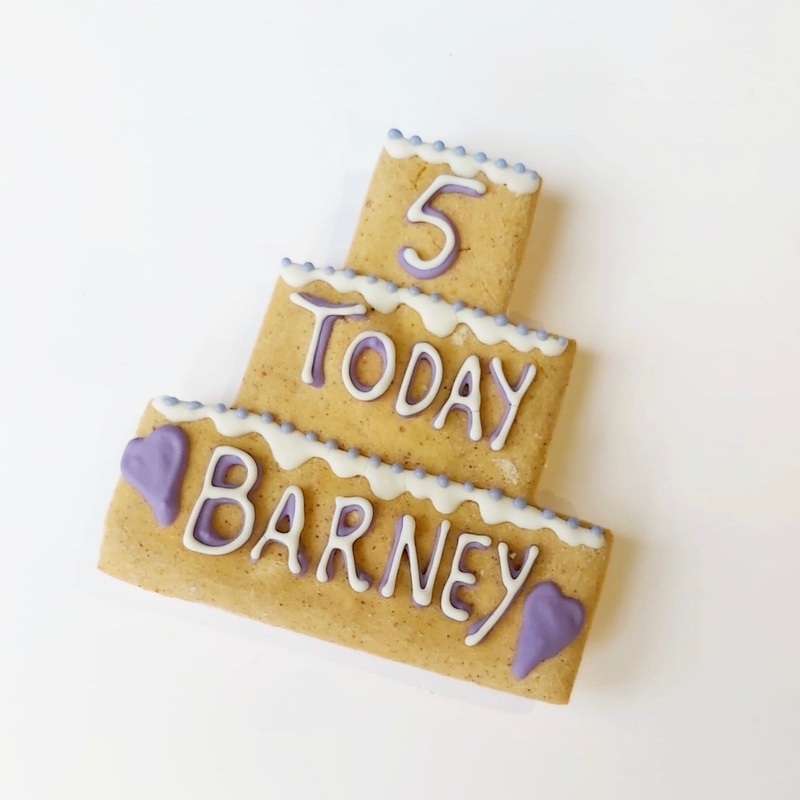 Personalised Three Tier Birthday Biscuit for Dogs
