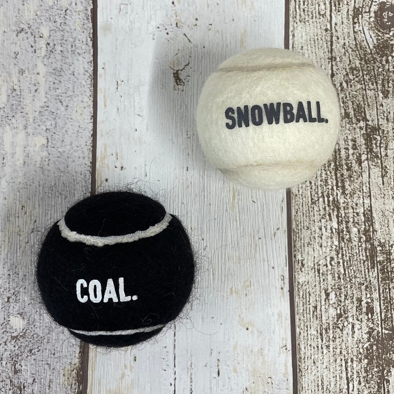 Snowball & Coal Tennis Balls