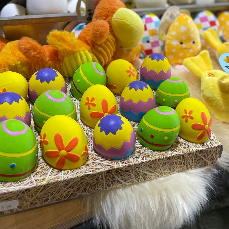 Trixie Latex Squeaky Easter Eggs