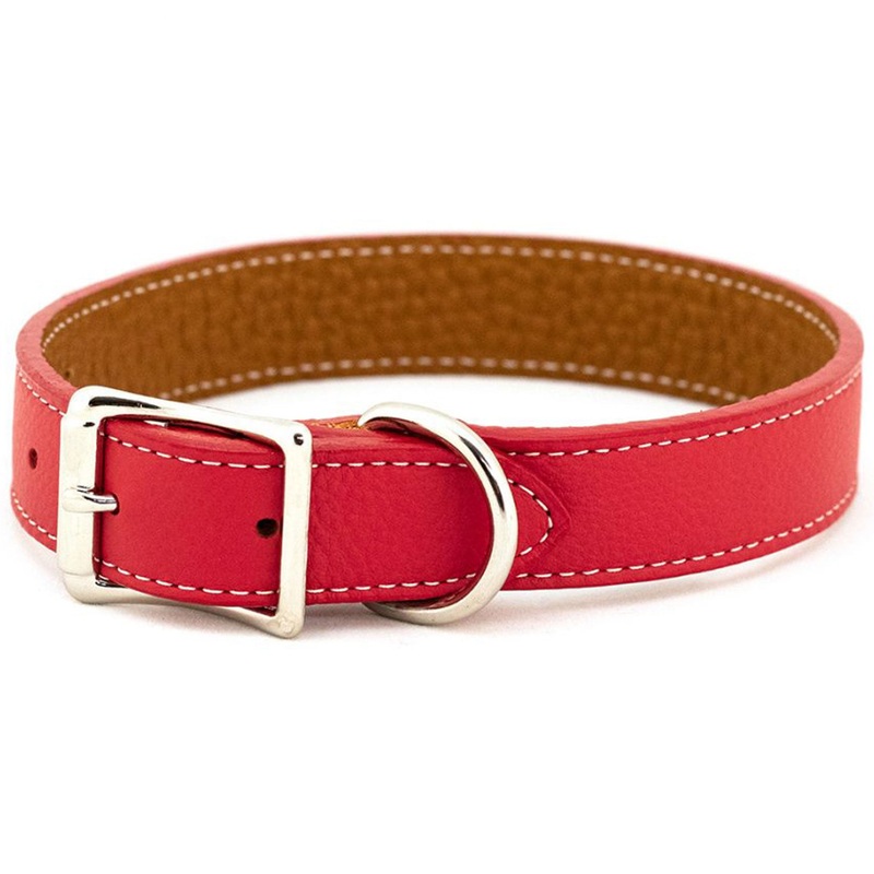 Auburn Leathercrafters Tuscan Collar - Bright Red