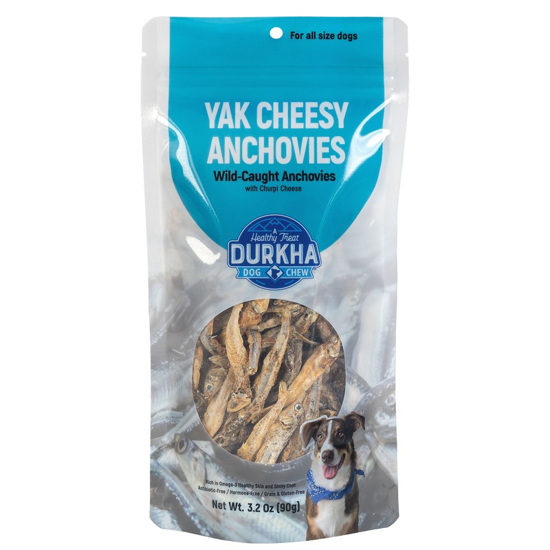 Durkha Pet Products Yak Cheesy Anchovies Dog 3.2 oz