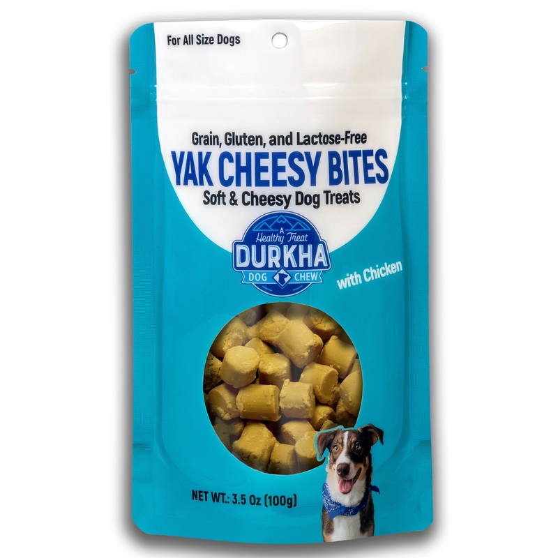 Durkha Pet Products Yak Cheesy Bites Dog Chicken 3.5 oz