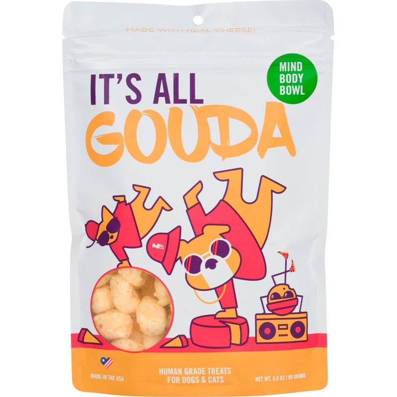 MIND BODY BOWL It's All Gouda Cheese Dog and Cat Treats  - 3.5oz