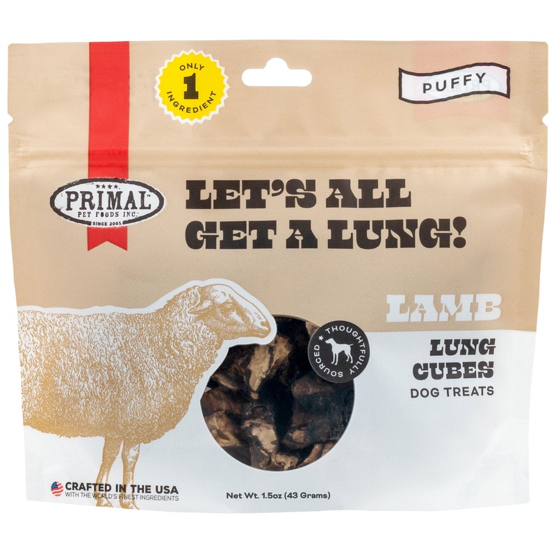 Primal Let's All Get A Lung Dog Lamb 1.5 oz