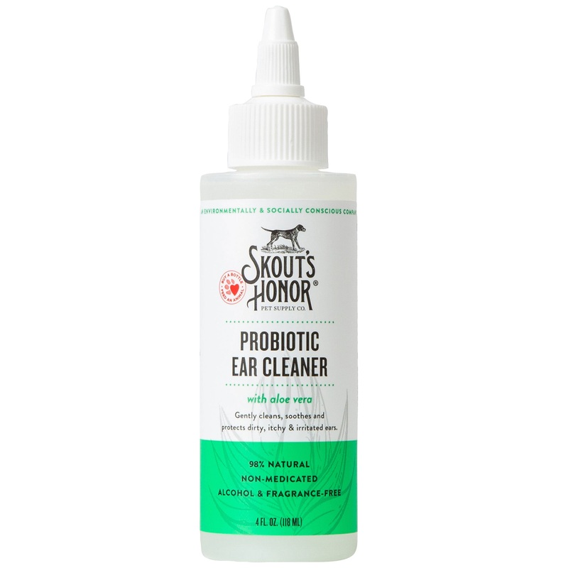 Skout's Honor Probiotic Ear Cleaner Aloe Vera Dog Remedies