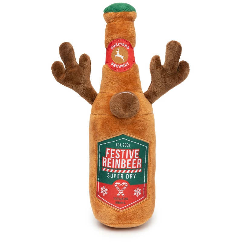 Fuzzyard Festive Reinbeer Brown Dog Toys