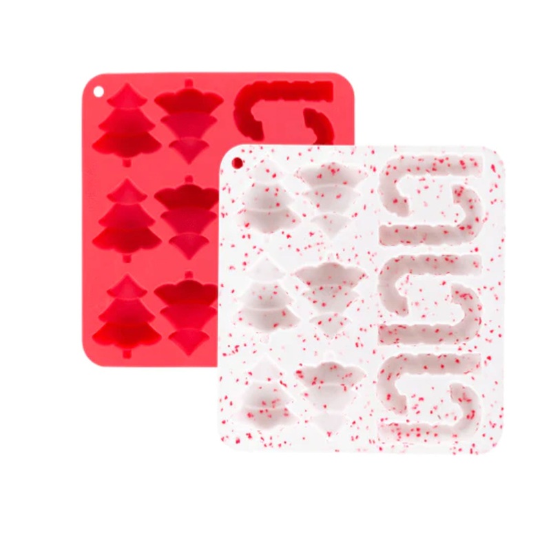 Messy Mutts Silicone Holiday Treat Maker Multi Dog Bowls