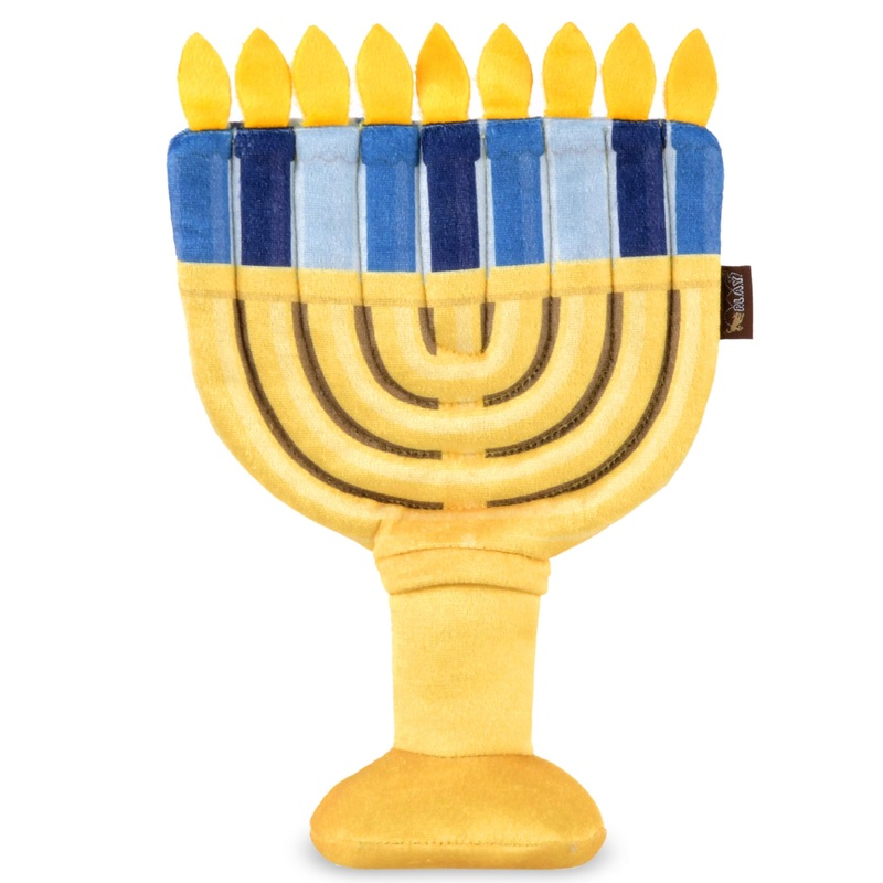 P.L.A.Y. Menorah Blue & Gold Dog Toys