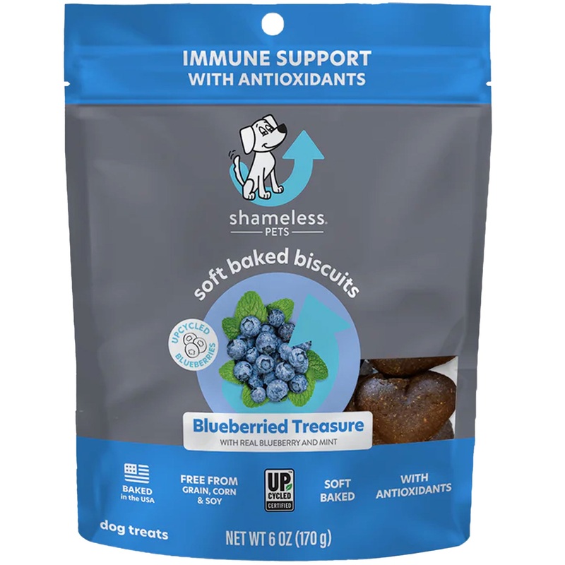 Shameless Pets Soft-Baked Biscuit Blueberried Treasure Dog Treats