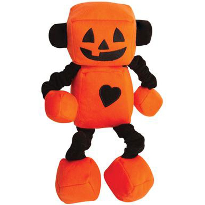 Snug Arooz Jack-o-bot Orange Dog Toys