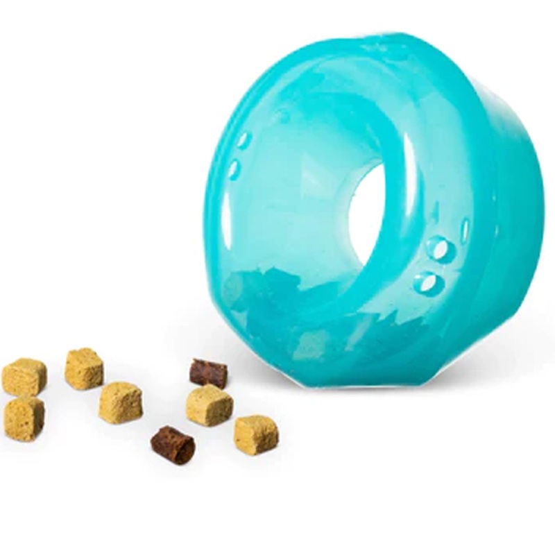 Totally Pooched Stuff'n Wobble Ball Teal Dog Toys