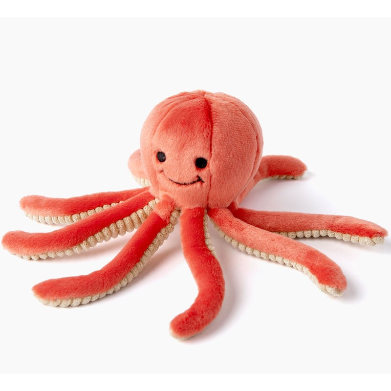 Fluff & Tuff Squirt Ocotopus Orange Dog Toys