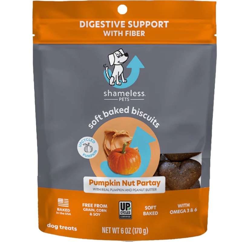 Shameless Pets Soft-Baked Biscuit Pumpkin Nut Par-Tay Dog Treats