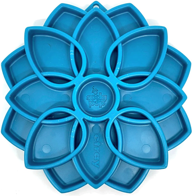 SodaPup Licking Mat Blue Mandala Dog Bowls