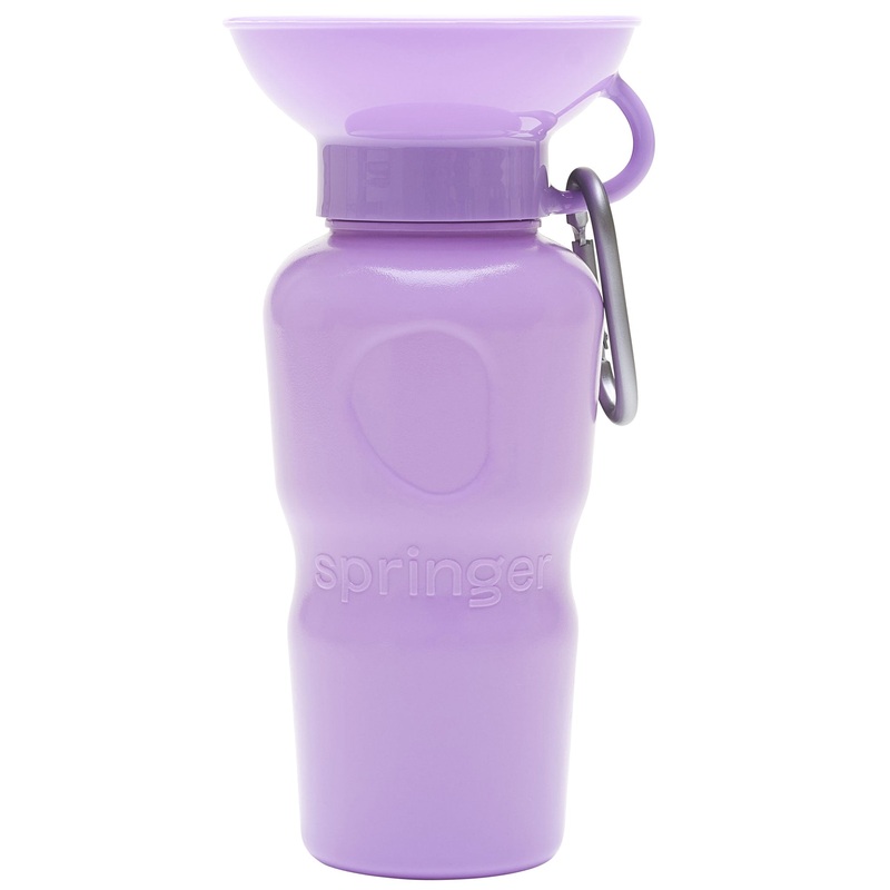 Springer Classic Travel Bottle Lilac Dog Bowls