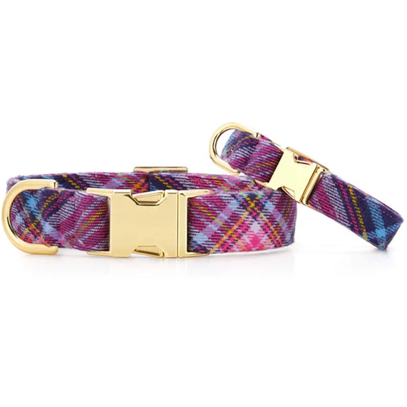 The Foggy Dog Collar - Camilla Plaid