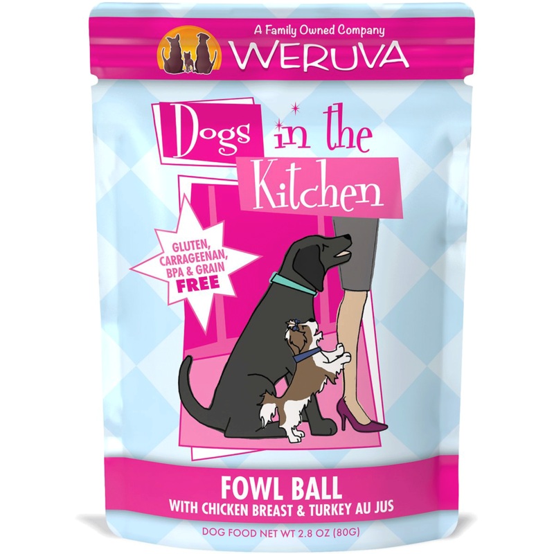 Weruva DITK Pouch Fowl Ball Dog Food