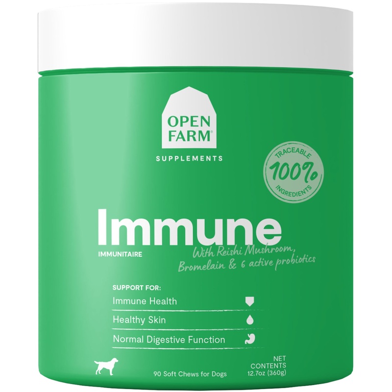 Open Farm Immune Chews Apple Cider Vinegar Dog Supplements