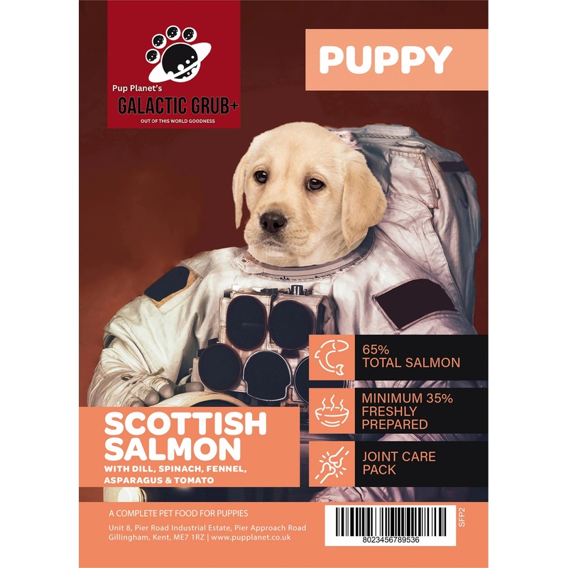 SUPERFOOD RANGE - Galactic Grub+ Salmon (Puppy) with SUPERFOOD