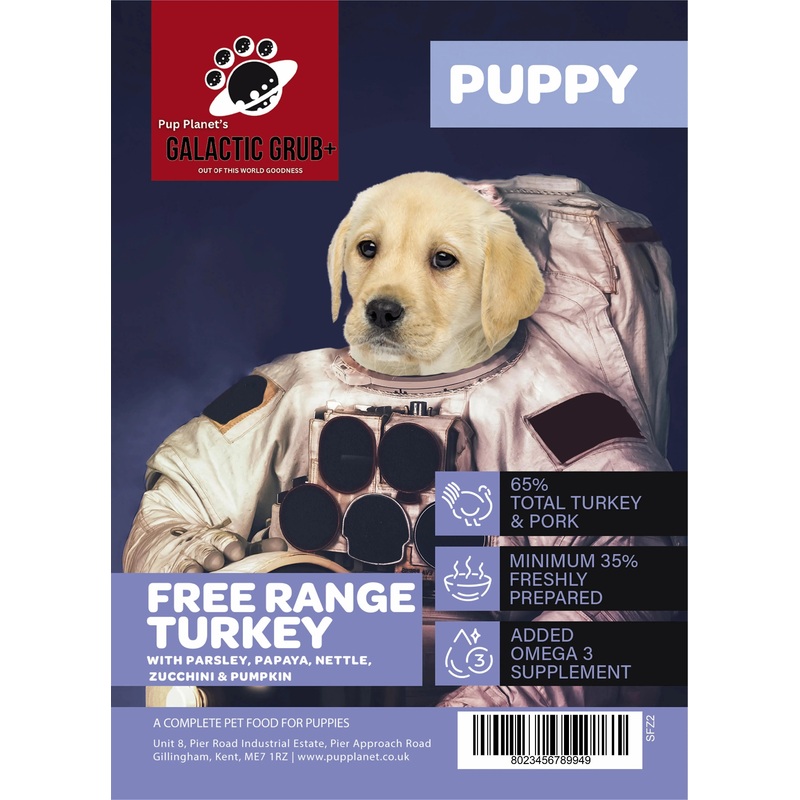 SUPERFOOD RANGE - Galactic Grub+ Turkey (Puppy) with SUPERFOOD