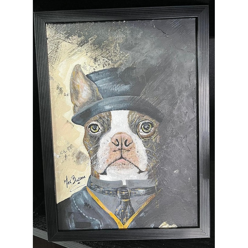 Mel's Crafts - In The Shadows Boston Terrier