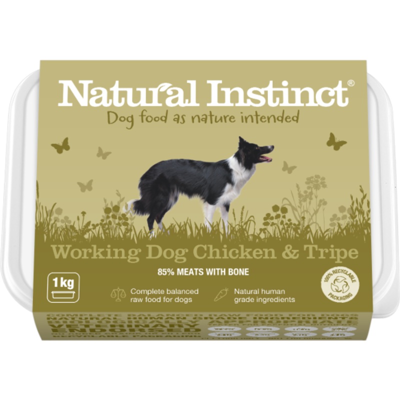 Natural Instinct - Working Dog Chicken & Tripe - Adult - 1kg