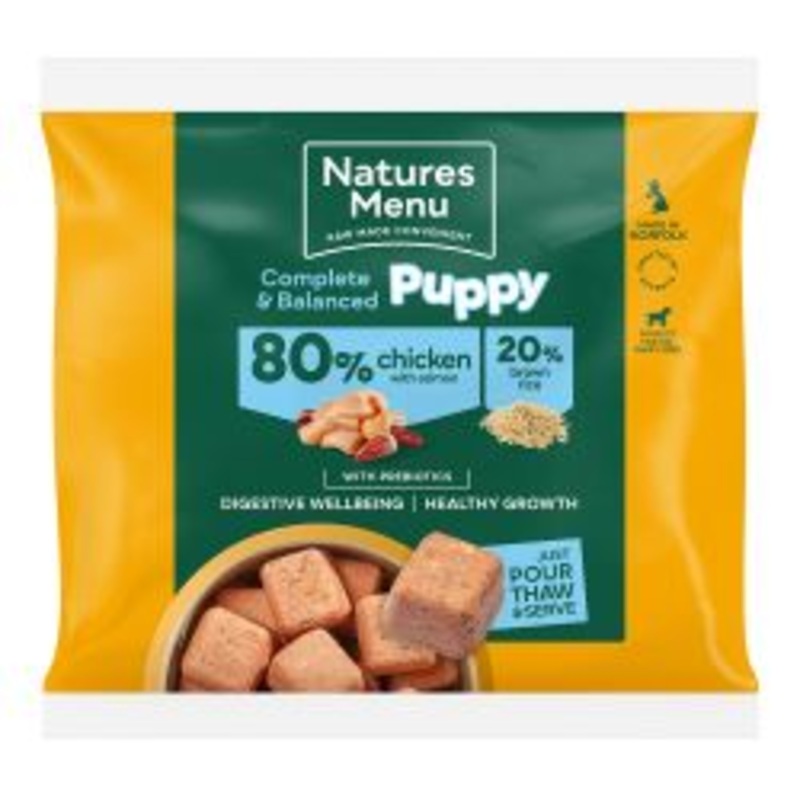 Natures Menu 80/20 PUPPY Chicken & Salmon Nuggets 1kg