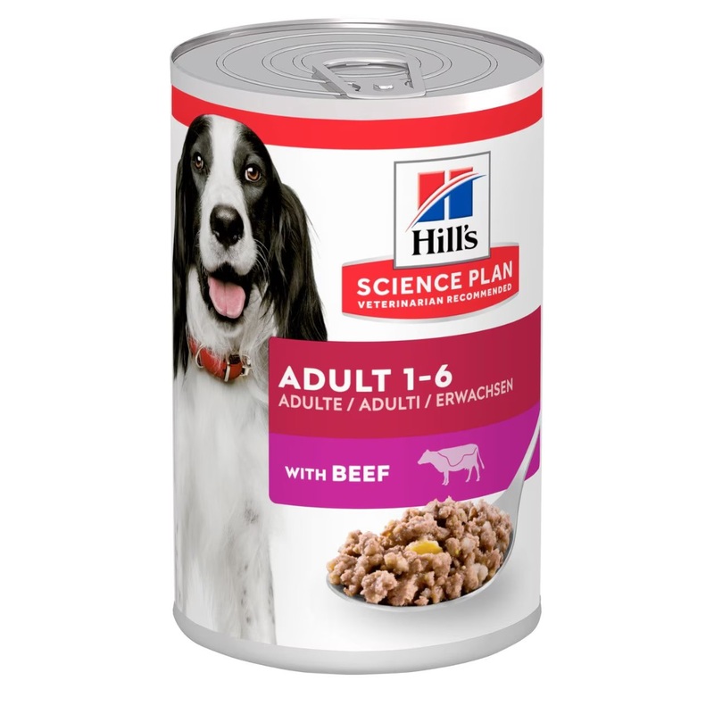 Hills - Adult Wet Dog Food with Beef - 370G