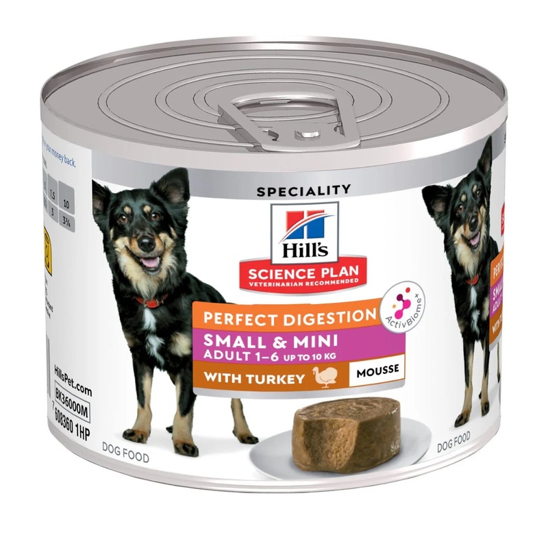 Hills - Perfect Digestion Adult Small & Mini Breed Dog Mousse with Turkey - 200G