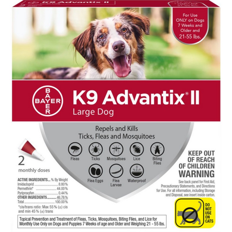 K9 Advantix II Red Large Dog 2 Pack