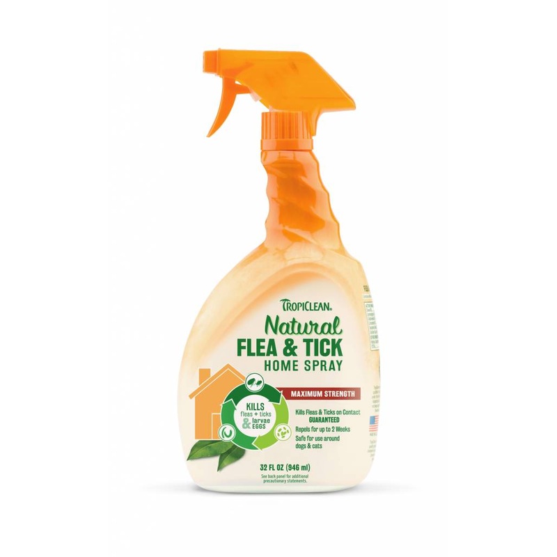Tropiclean Natural Flea and Tick Spray for Home 32 oz.