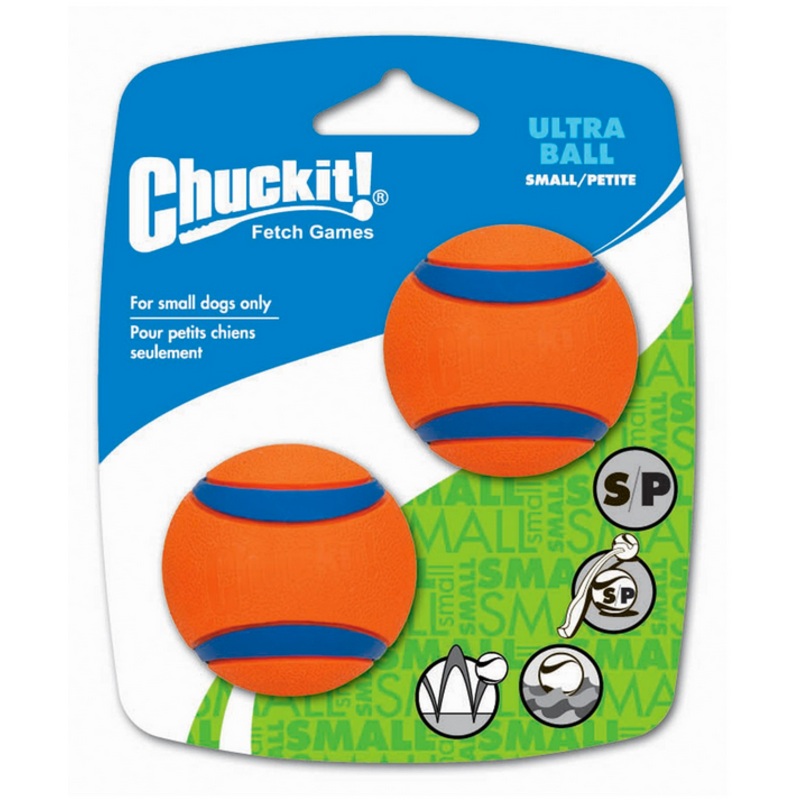 ChuckIt Small Ultra Rubber Ball - 2 pack