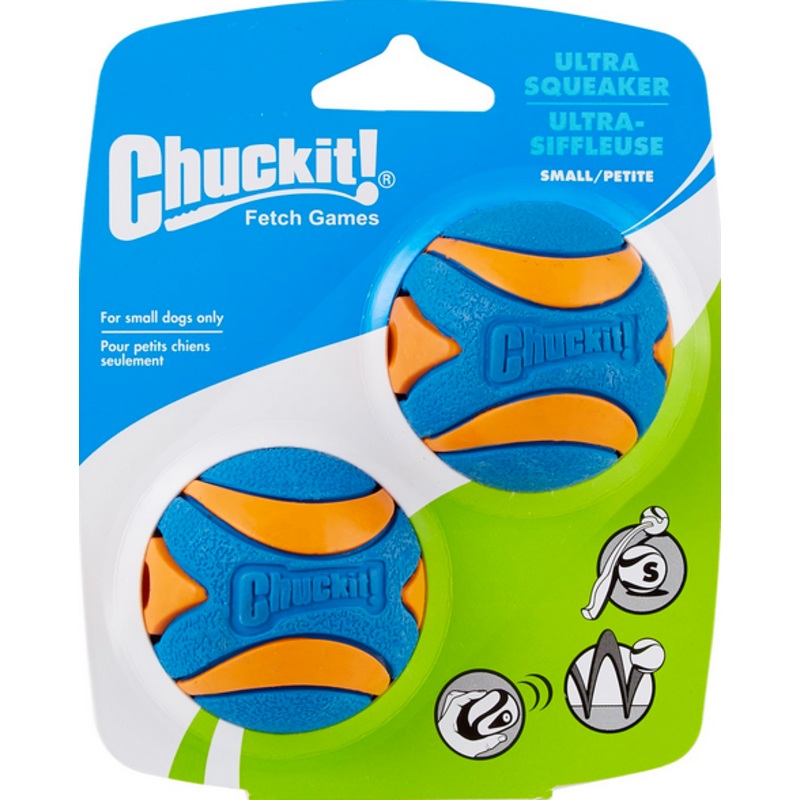 ChuckIt Small Ultra Squeaker - 2 pack