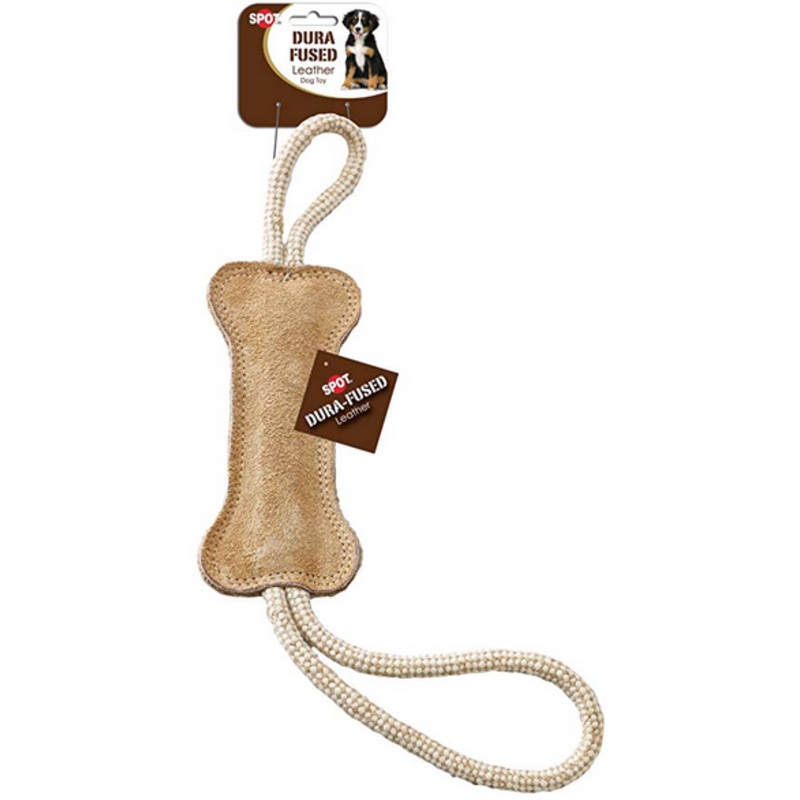 Dura-Fuse Leather Bone Tug 18 in.