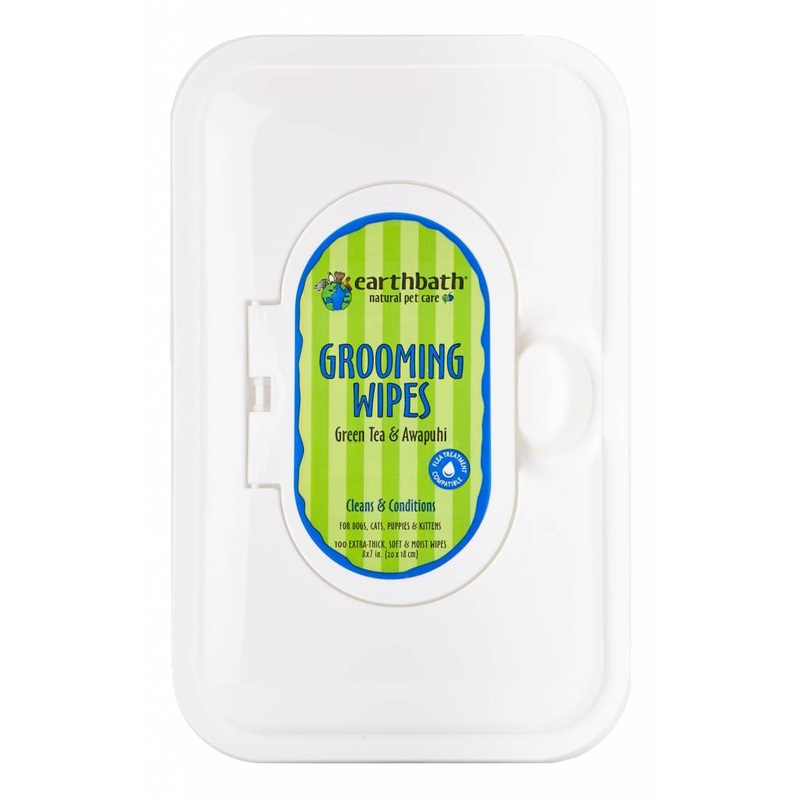 Earthbath Grooming Wipes - Green Tea 100 ct.