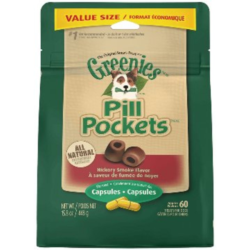 Greenies Dog Capsule Pill Pocket - Smokey 15.08 oz.