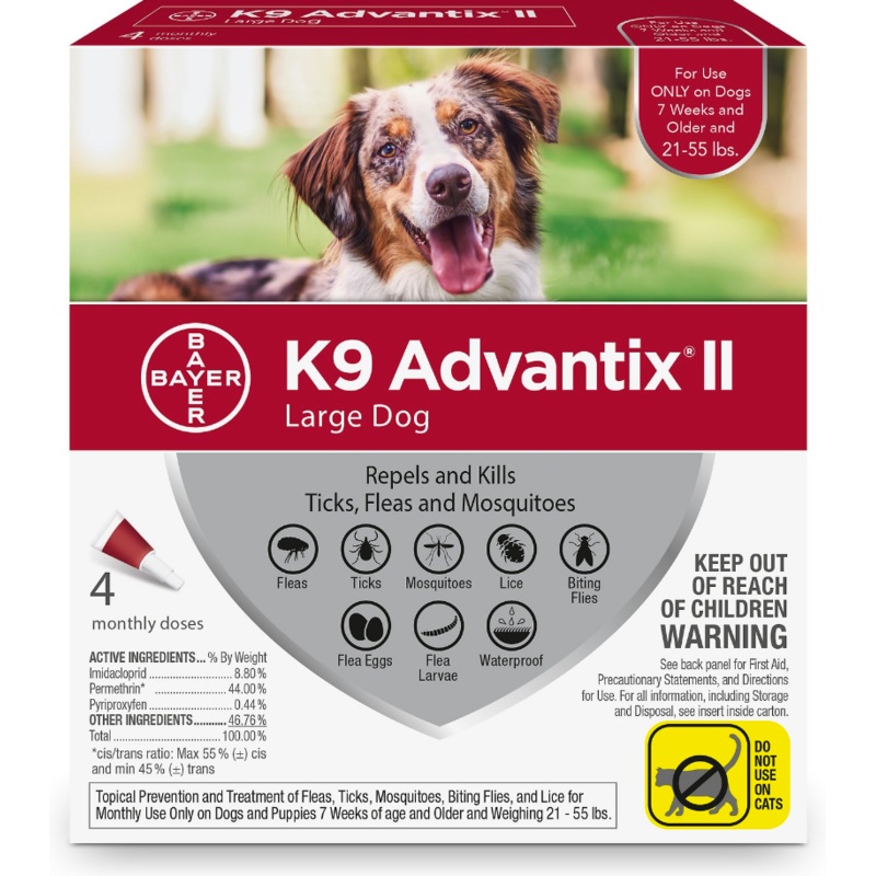 K9 Advantix II Red Large 4 pk