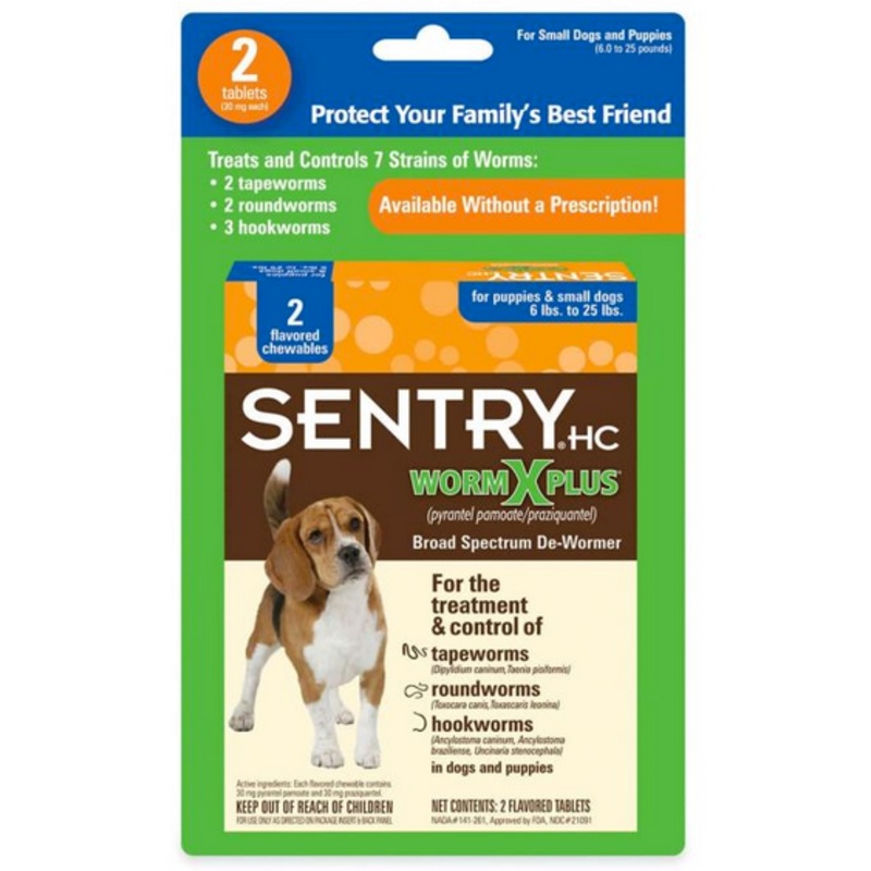 Sentry WormX Plus Small Dog 2 pk