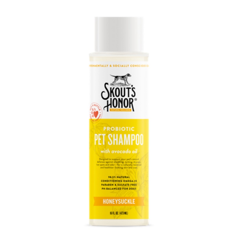 Skouts Honor Probiotic Pet Shampoo - Honeysuckle 16 oz.